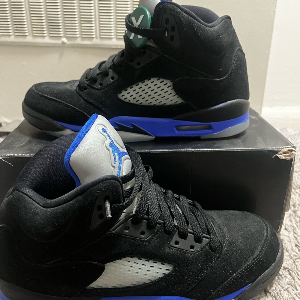Nike Black and Blue Men's Sneakers